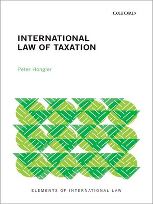cover image of International Law of Taxation